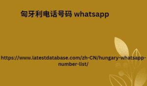 匈牙利电话号码 whatsapp