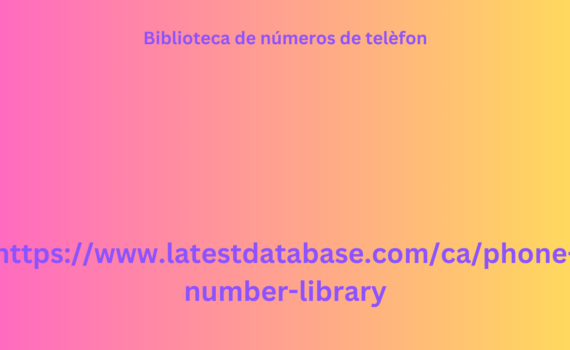 Biblioteca de números de telèfon