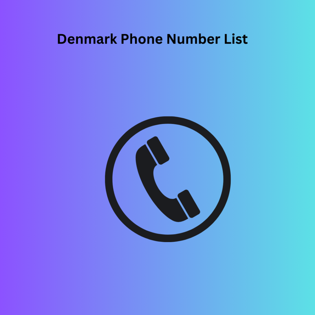 Denmark Phone Number List ​